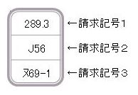 請求ラベルの例の画像